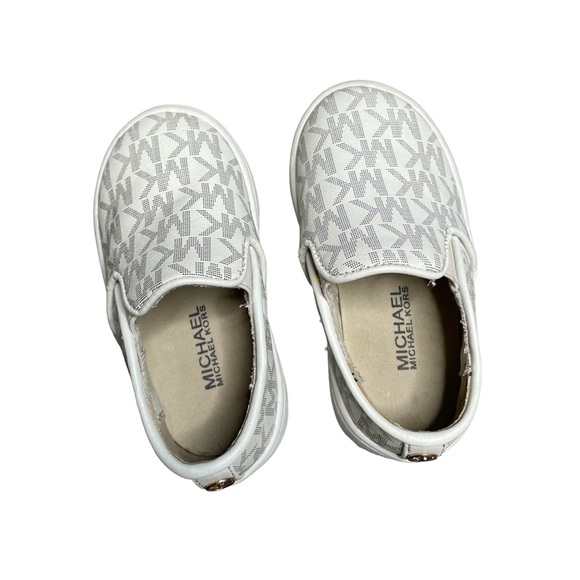 MICHAEL Michael Kors Jem Daley-T Vanilla White Infant Shoes Size 5 - Picture 4 of 8